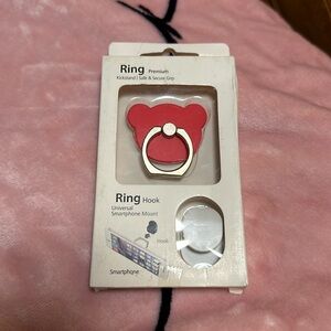 Ring Premium Bear Universal Smartphone Mount Kickstand & Hook